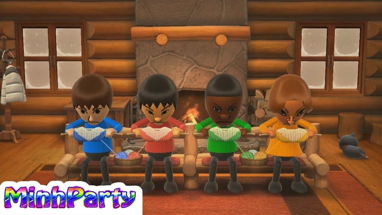 Wii Party U Minigames Gameplay Dojo Domination #22 @MINH PARTY U