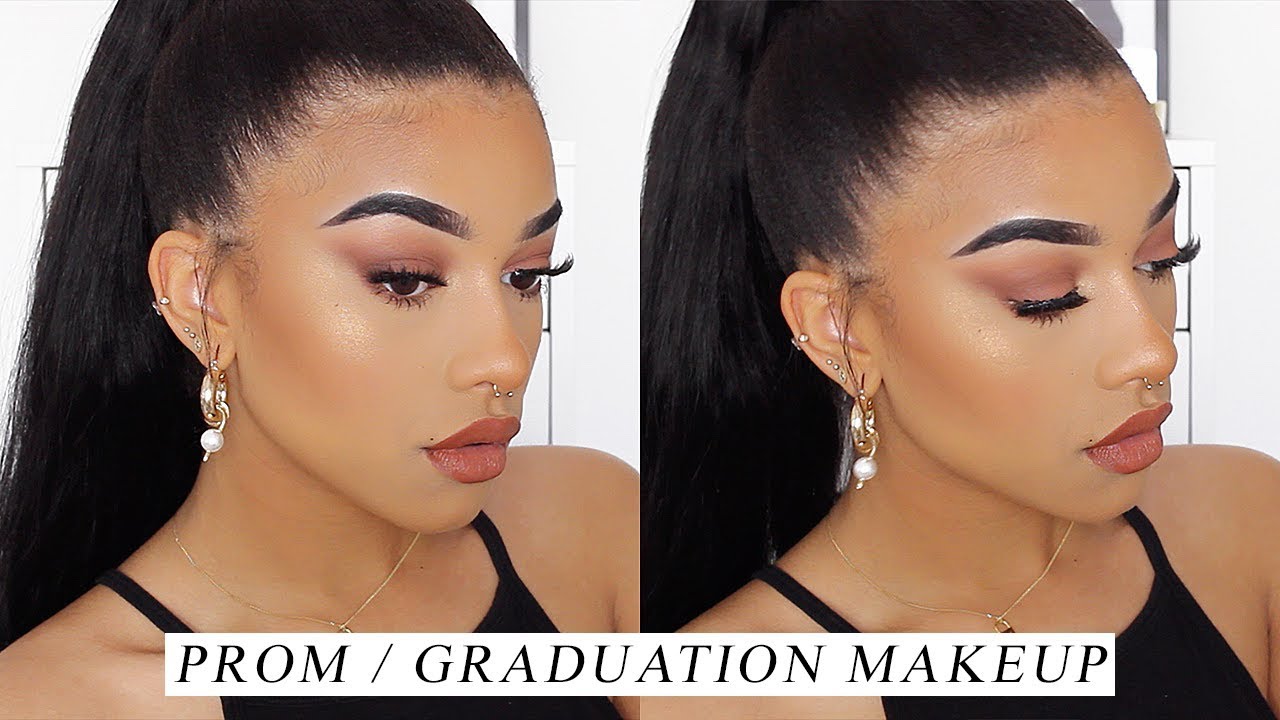 neutral prom / graduation makeup look.