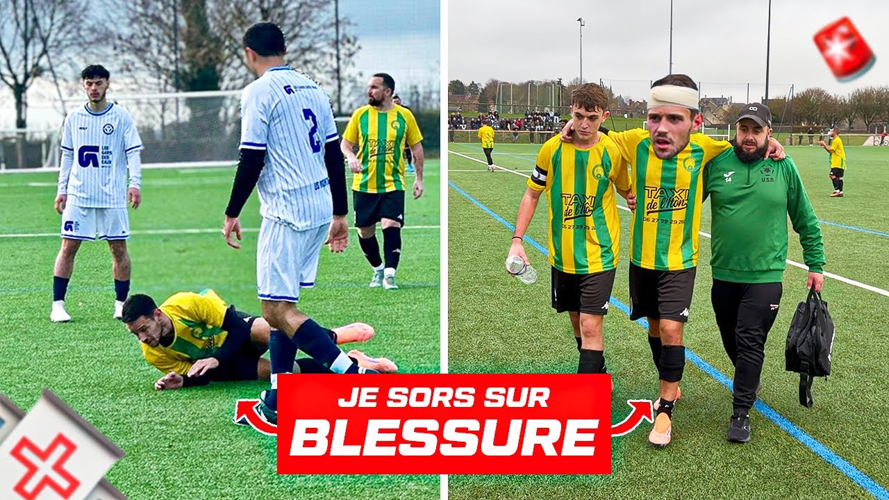 On finit ce DERBY à 9...(3 CARTONS ROUGES dans le match)
