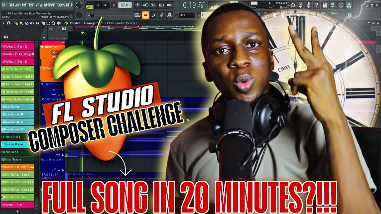 Can I Make A Full Song In 20 Minutes? | FL Studio Music Challenge