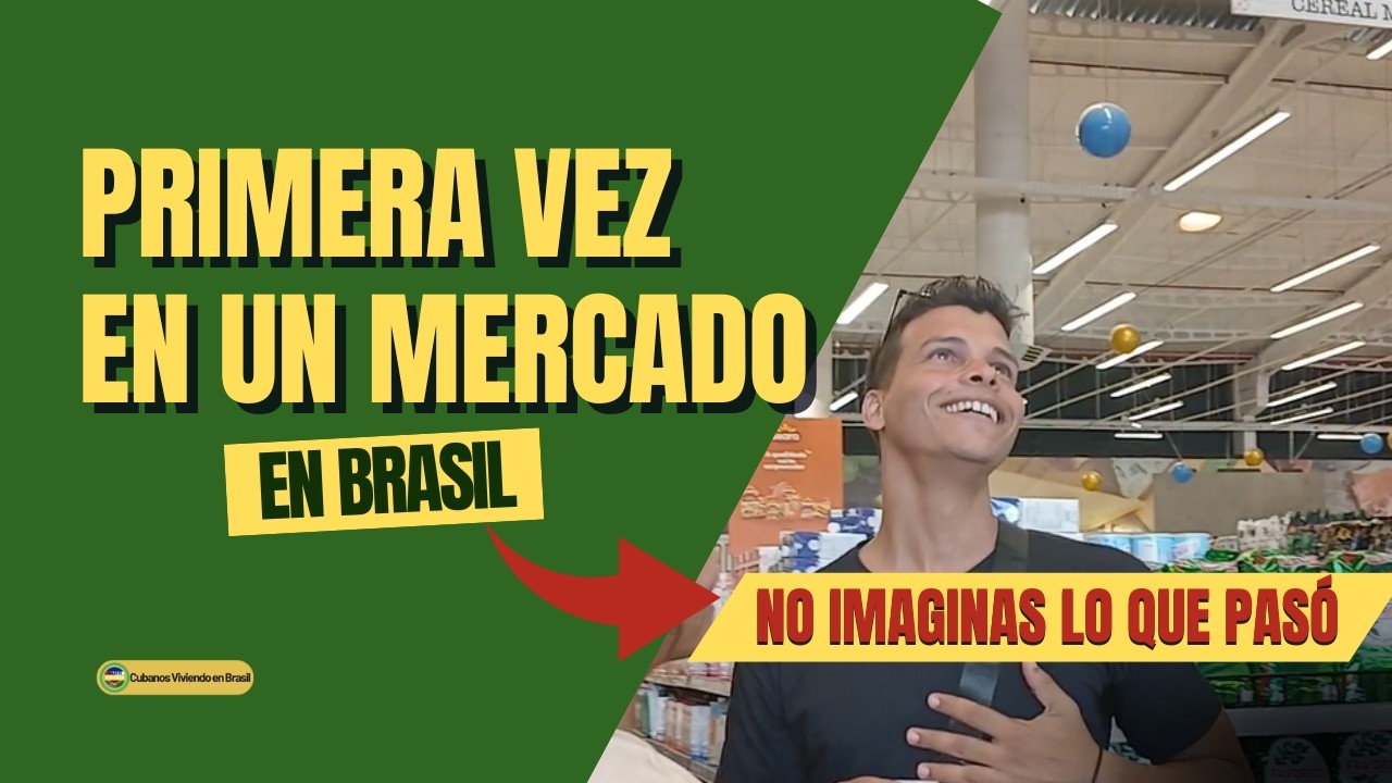 Cubanos  por primera vez en un mercado en Brasil. ¡No lo podiamos creer lo que pasó! 🇧🇷😱