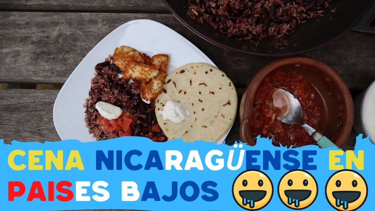 Hicimos gallopinto con tortilla y queso frito en los Países Bajos(Primer video de youtube)