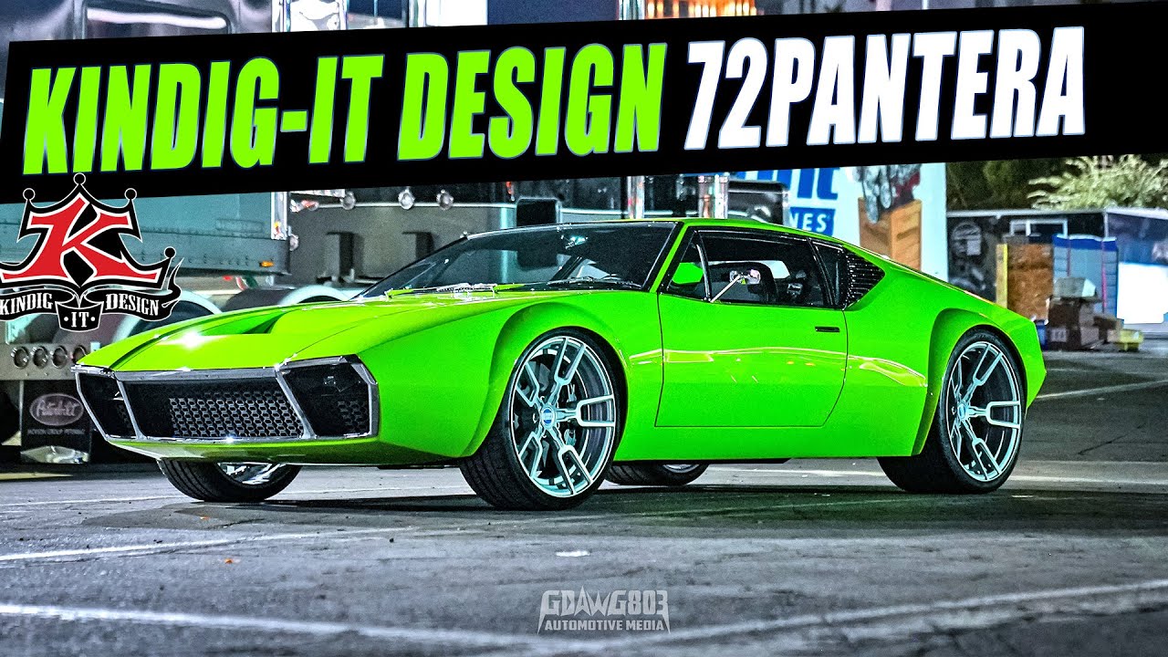 Custom 1972 DeTomaso Pantera by Dave Kindig / Kindig IT Design @ SEMA 2022 - RoadsterShop Chassis