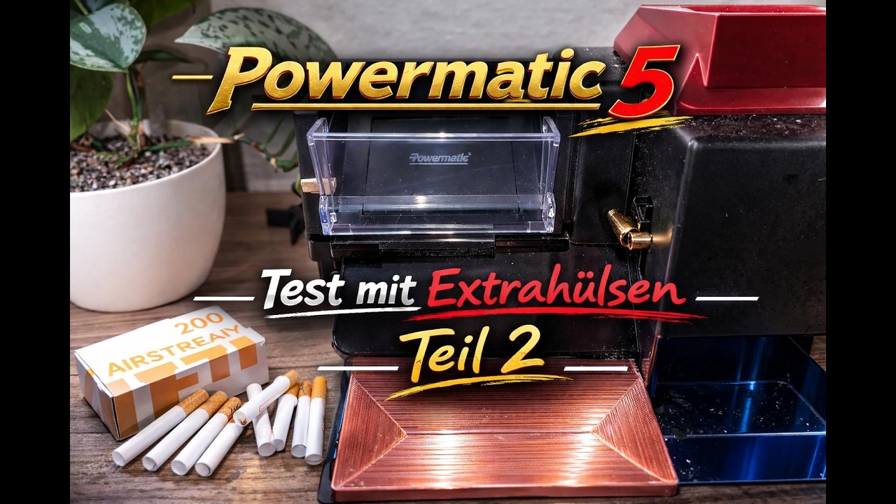 Powermatic 5 - Test mit Extrahülsen Teil 2.....Powermatic 5 - test with extra sleeves part 2
