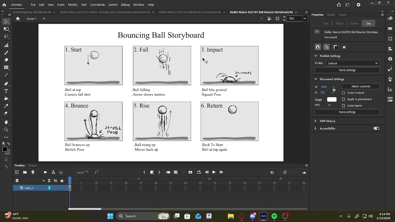 Butler Marco SGD161 Ball Bounce Storyboard