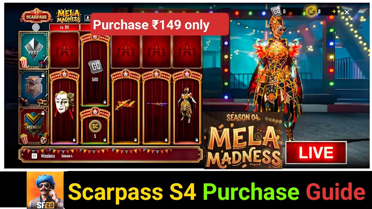 Season 4 ScarPass Complete Guide 💥 | Season 4 Scarpass purchase full  guide | #scarfall2