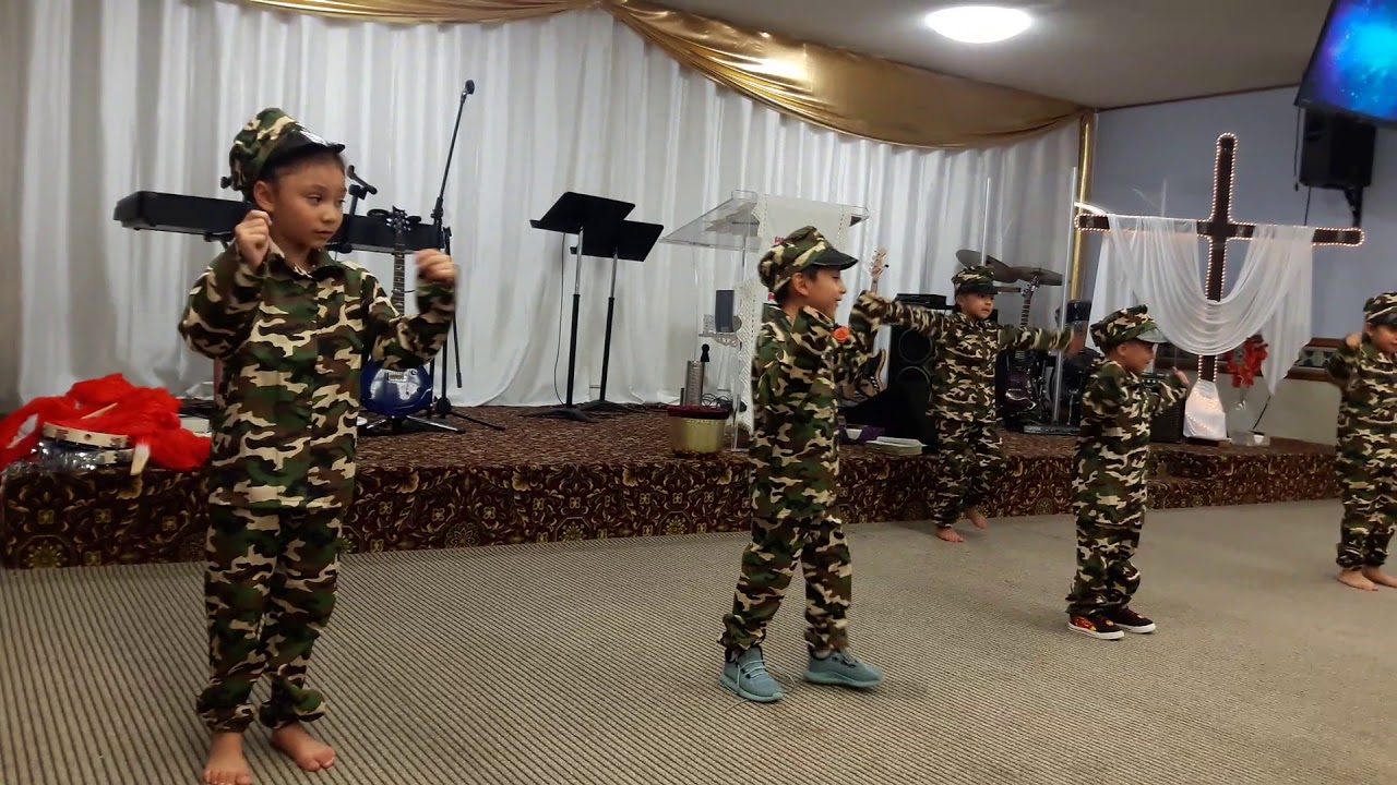 Somos soldados de Jesús . Ministerio de niños caminando con Jesús viernes 19 de octubre