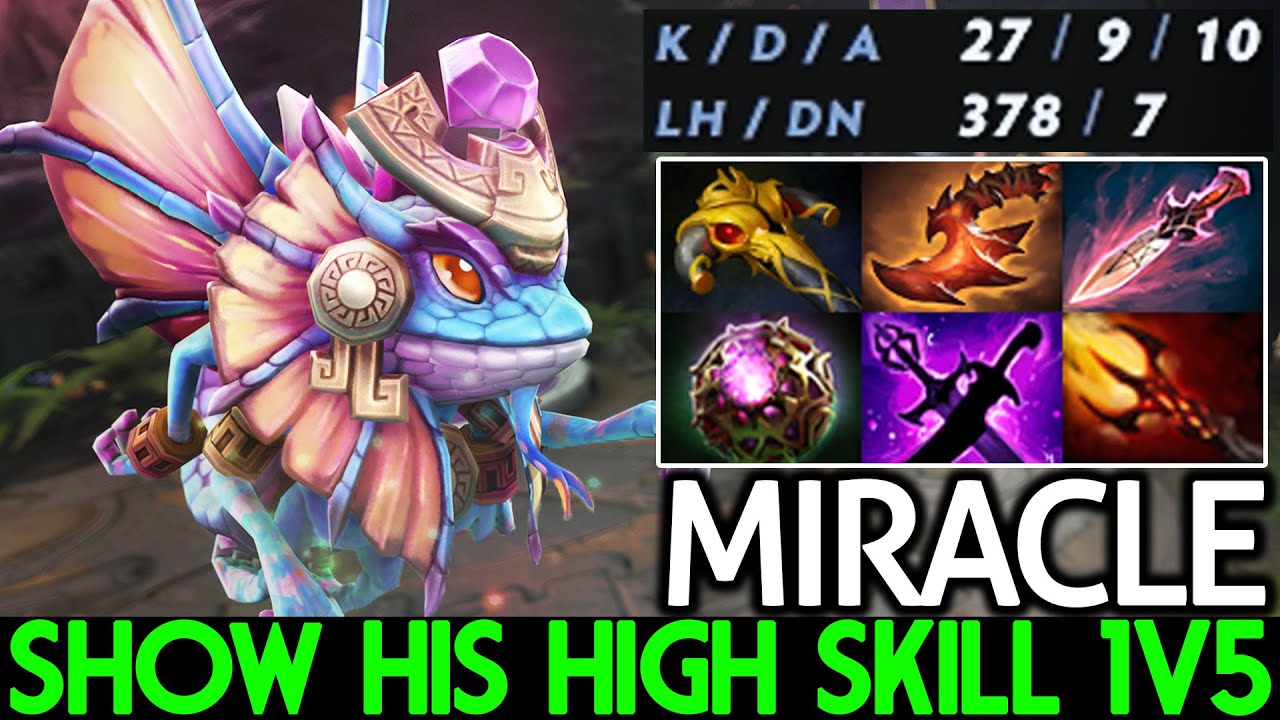 MIRACLE [Puck] Show His High Skill Easy 1v5 Gameplay Dota 2