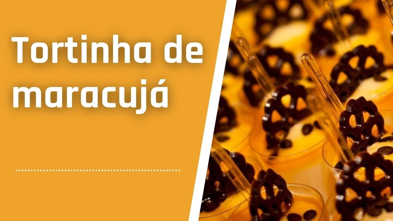 Tortinha de maracujá: Receita prática e fácil!