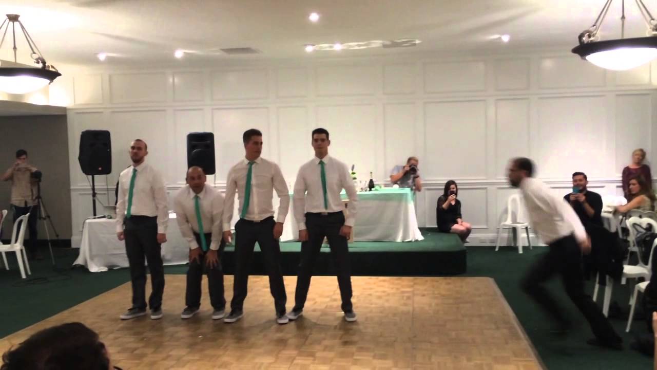 Epic Groom & Groomsmen Dance - Mark & Brigitte's Wedding