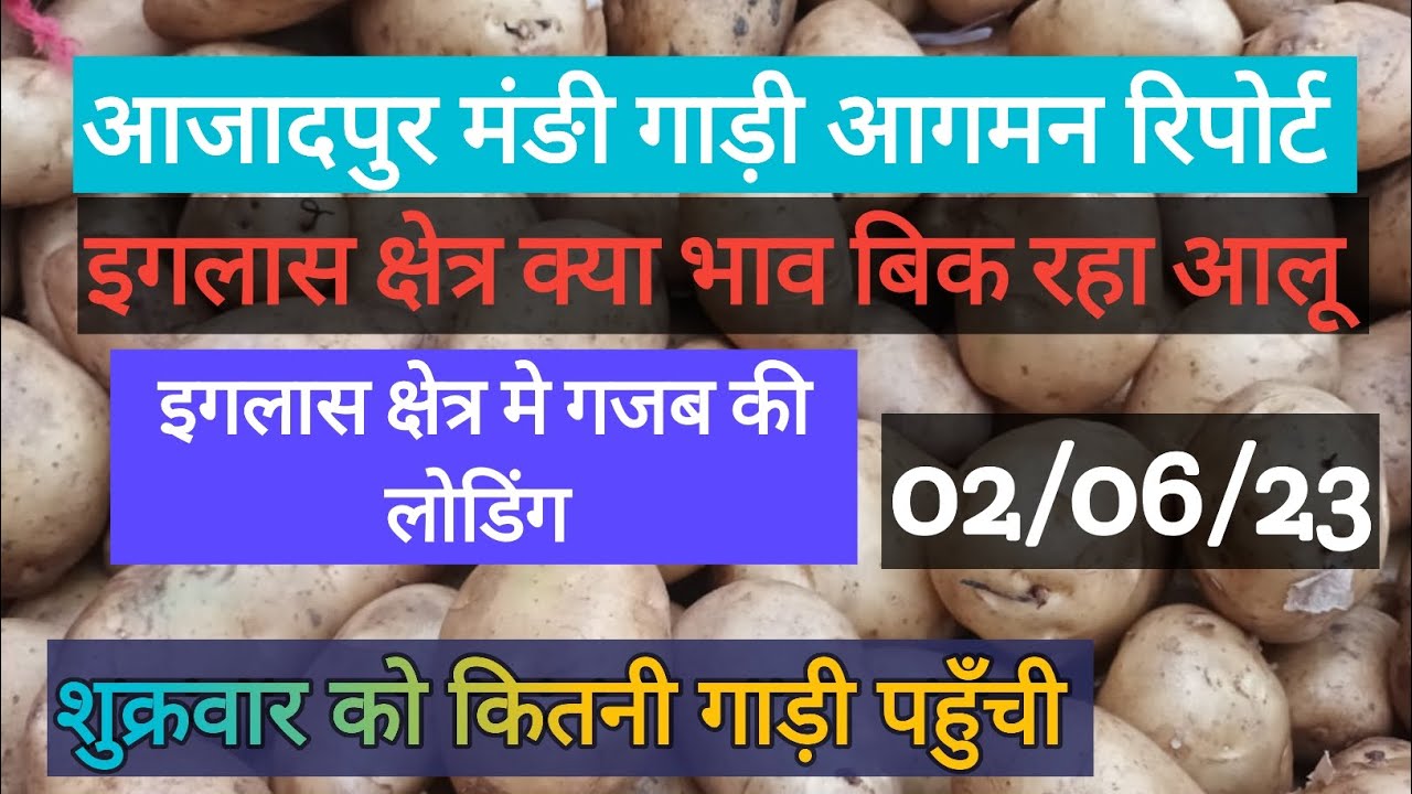 02/06/23_ आजादपुर मंङी और इगलास कोल्ड की लोडिंग। #aloobhav