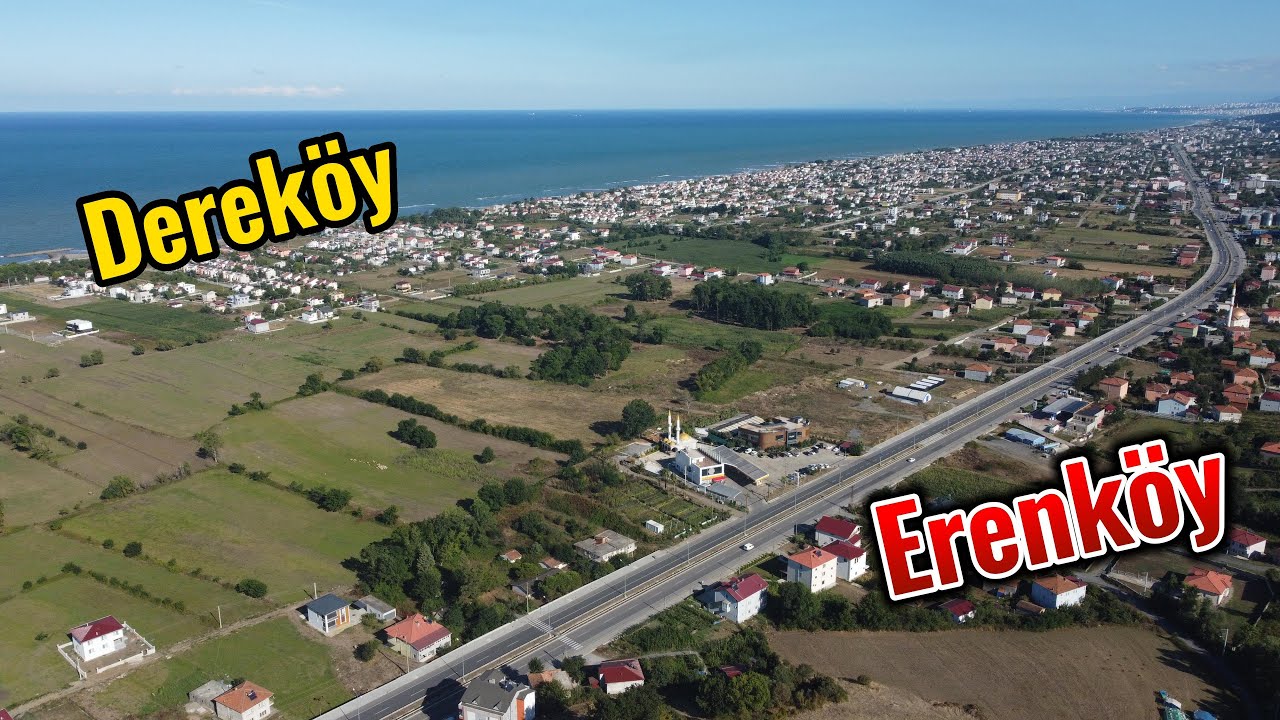 Samsun Şehir Manzaraları 19 Mayıs Dereköy-Erenköy Drone Manzara Çekimi...Dji Mini 2 4K Drone Footage
