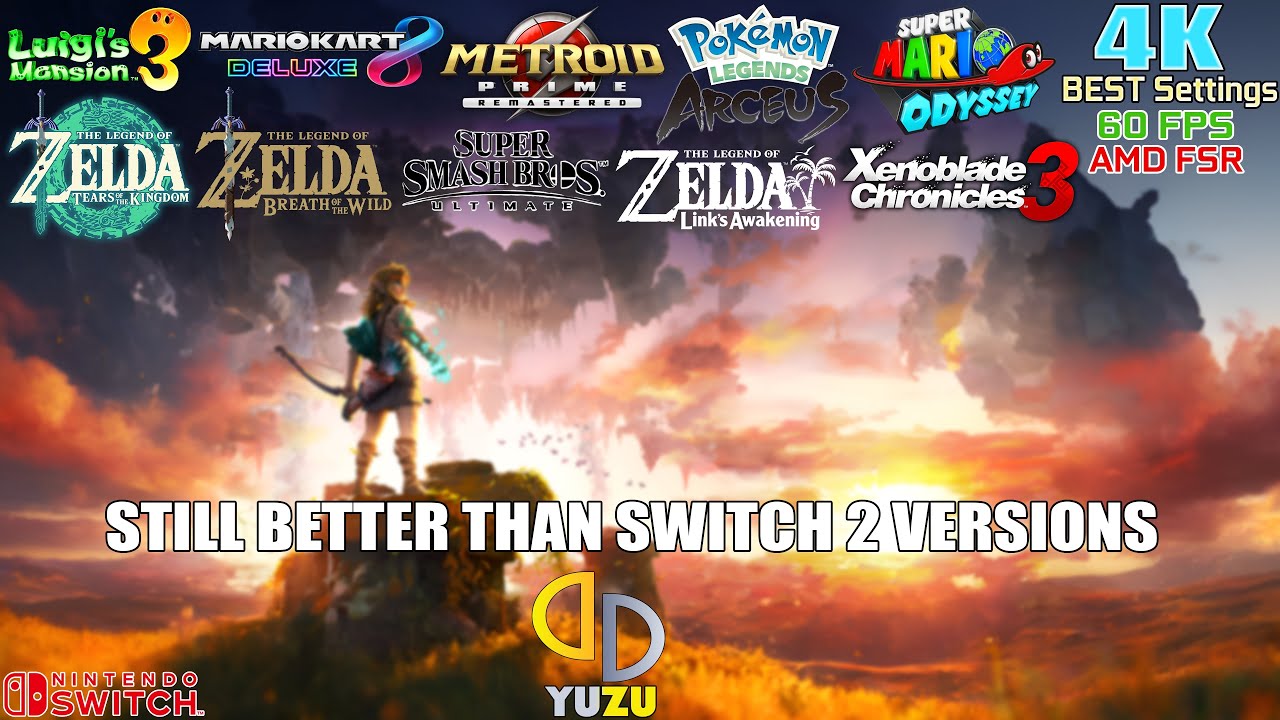 10 игр для Switch, протестированных на ПК с помощью эмулятора YUZU. Насколько хороши и работоспос...