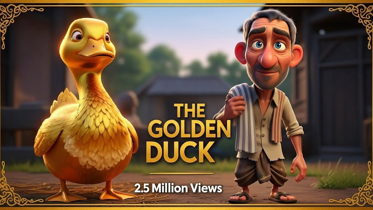 The Golden Duck Story | Pixar-Inspired 3D Animated Moral Cartoon