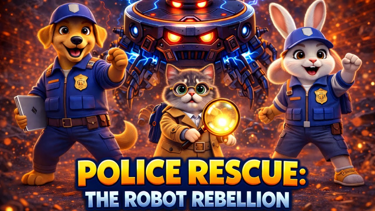 Police Rescue! The Robot Rebellion | Tiny Detective Alliance Mystery!