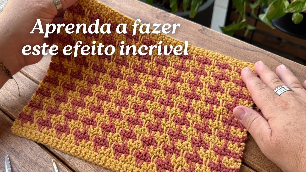Ponto de Crochê Pé de Galinha | Super fácil de fazer! Aprenda agora e faça lindos projetos com ele!