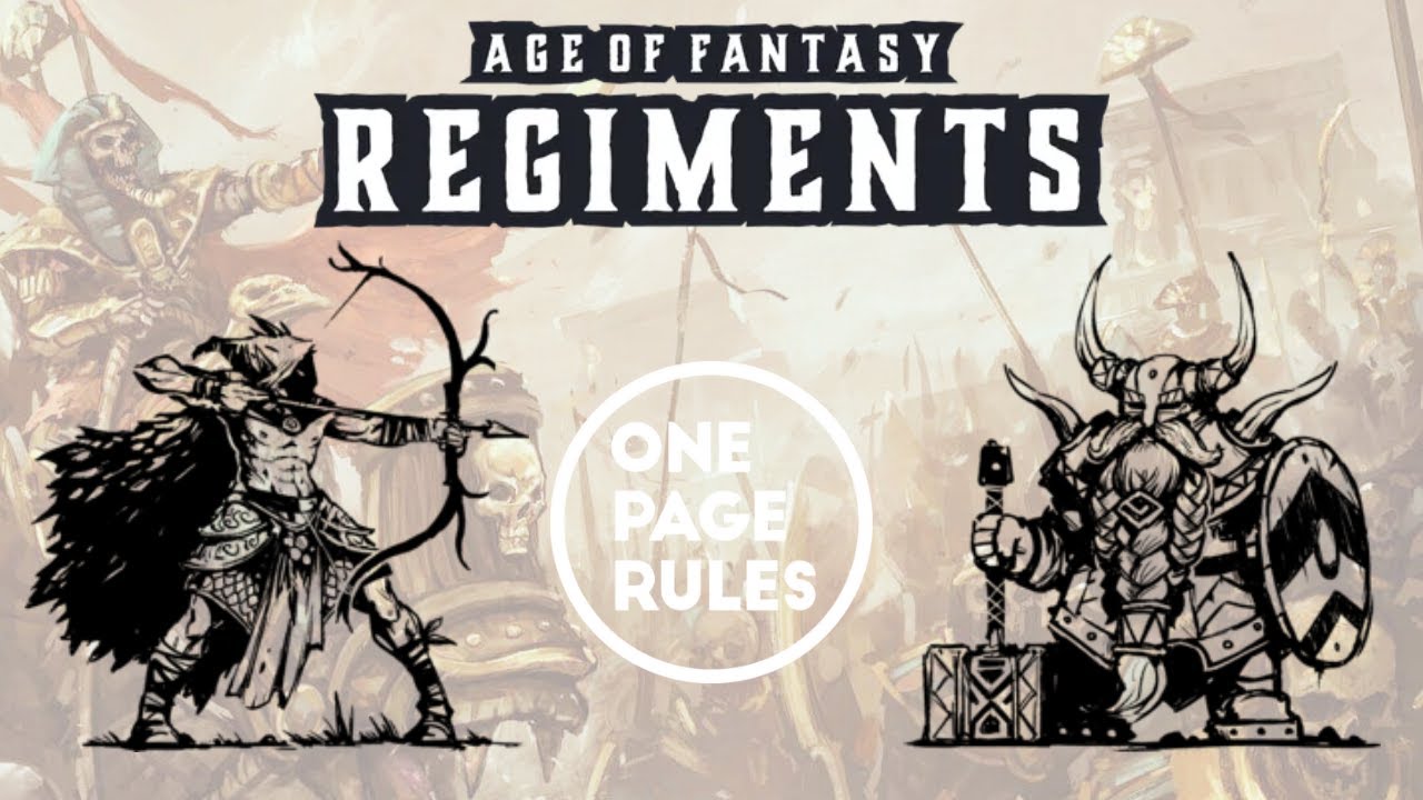 One Page Rules Age of Fantasy Regiments Battle Report Wood Elves v Dwarves 20240927