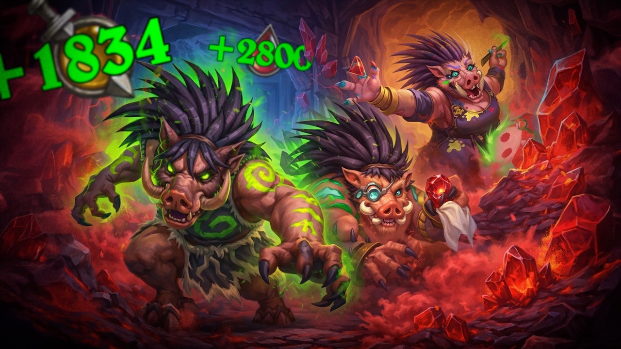 СЪЕЛ 2К СТАТОВ ЗА ОДИН ХОД [ Fritterus / Hearthstone: Поля Сражений ]
