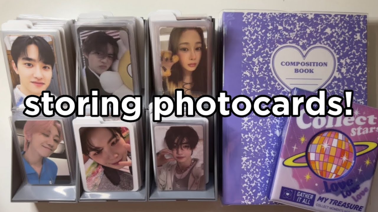 storing photocards 23 | aespa, enhypen, seventeen, exo, got7, bts, ive, blackpink, stayc, tws
