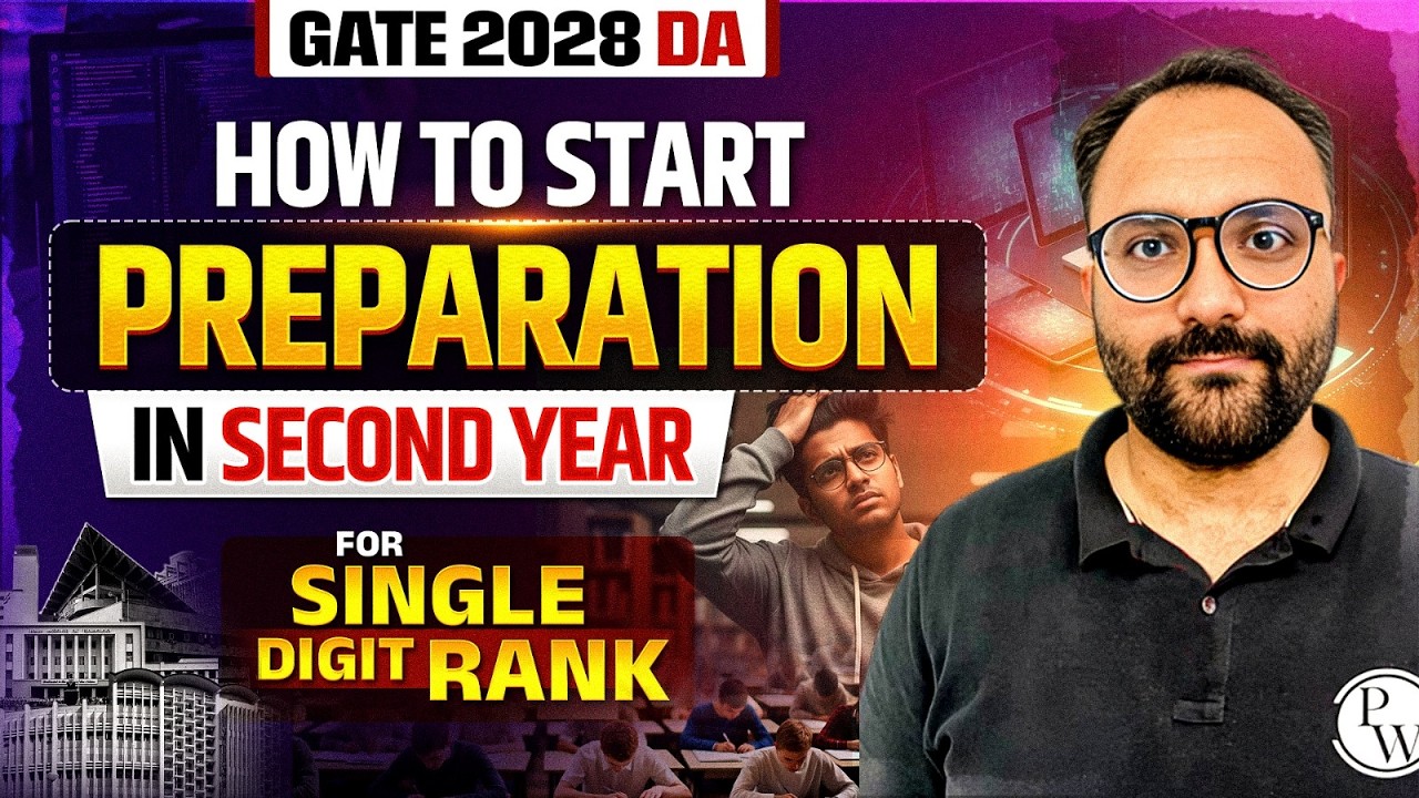 How to Start GATE DA Preparation in Second Year | Strategy for 2nd Year Students