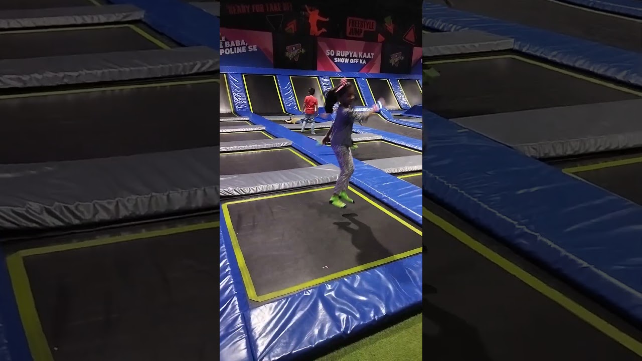 Trempoline#trempoline #jumping #gamezone #playing #surat #rebounce
