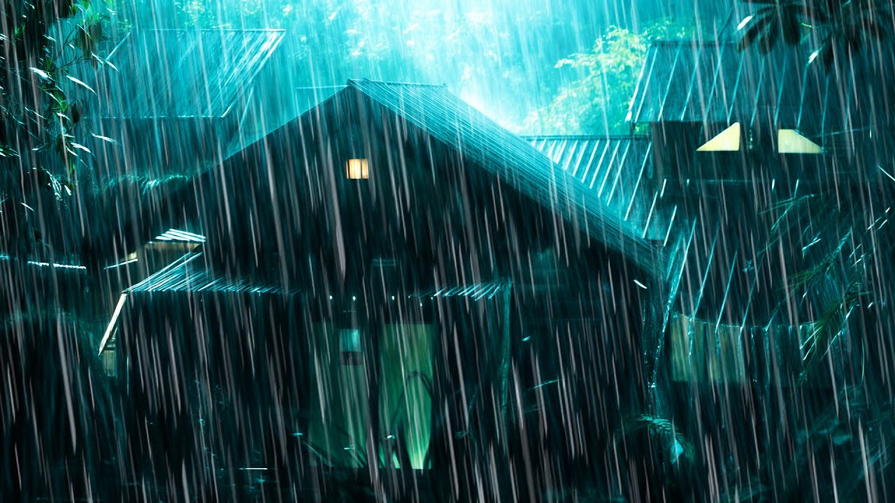 Sleep Instantly to Endless Rain & Distant Thunder on an Old Metal Roof