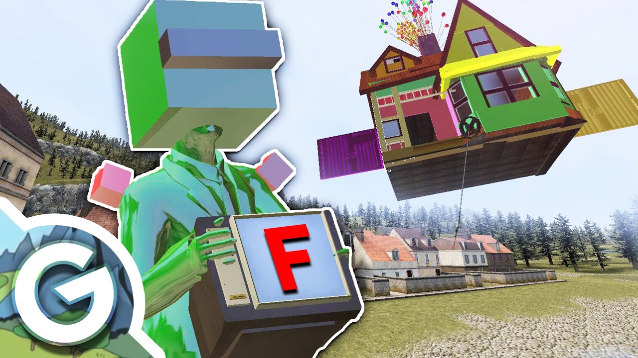 Мы УНИЧТОЖАЕМ Дом UP, и парень из Free TV ВЗРЫВАЕТСЯ?! | Игровой процесс Garry's Mod