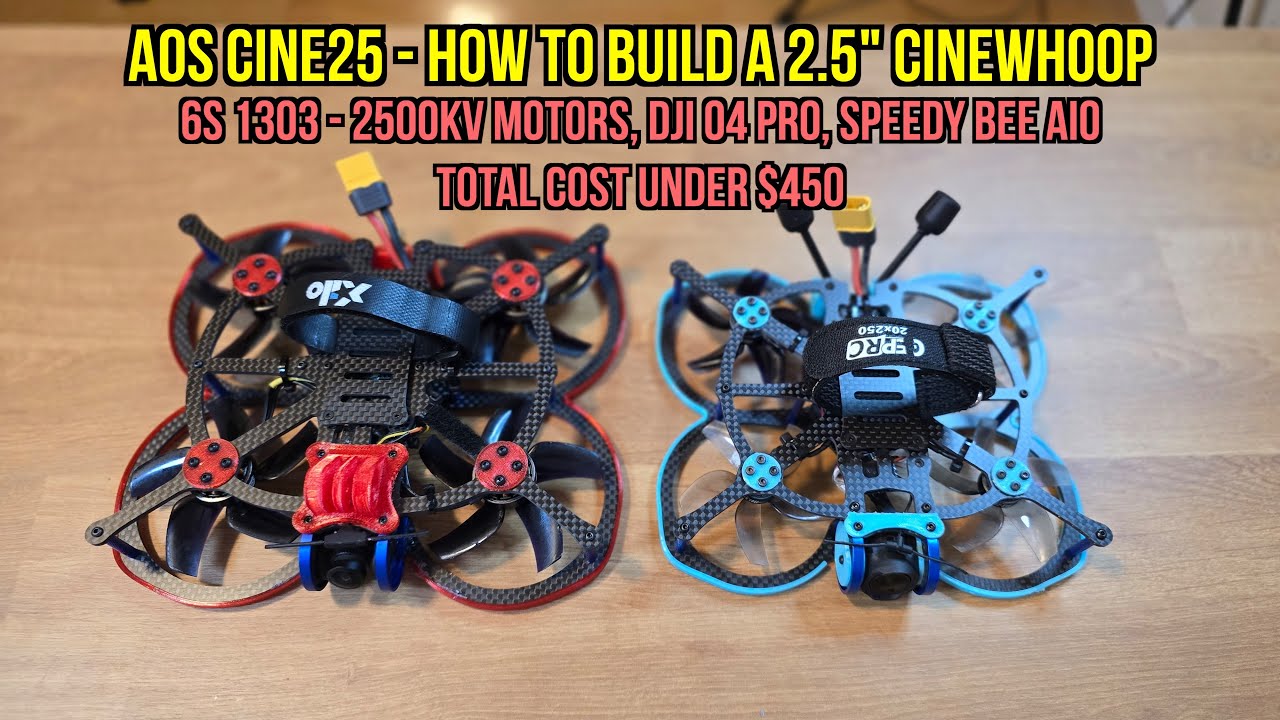 How To Build A FPV Cinewhoop - AOS Cine25 Build Log - How To Add DJI O4 Pro To a Cinewhoop Frame