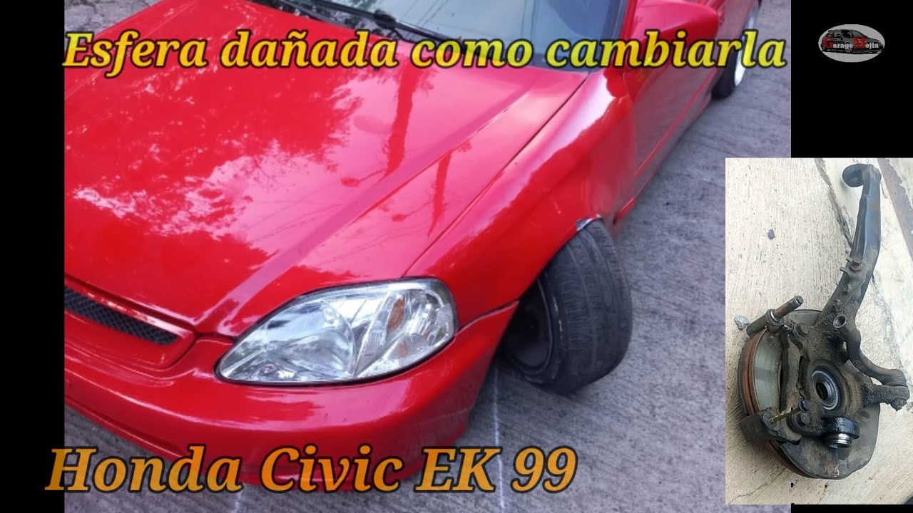 Cambio de esfera? Rotula dañada en tijera inferior delantera en Honda Civic EK 99