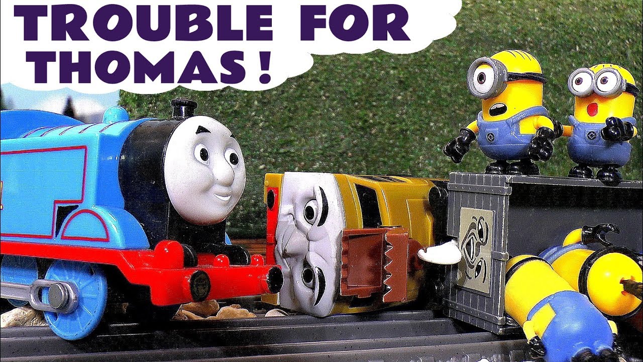 Thomas The Tank Engine Story With Funny Despicable Me Minions
