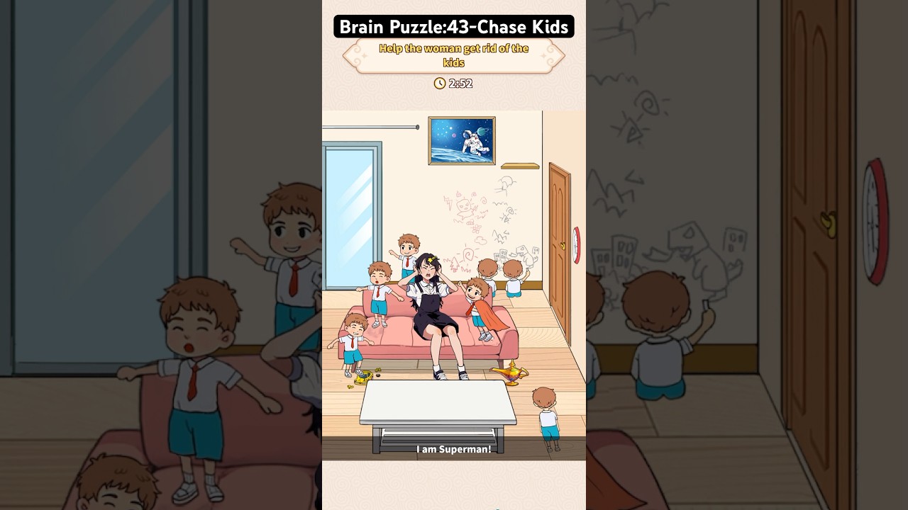 Brain Puzzle: Tricky Quest - Level 43 - Chase Kids
