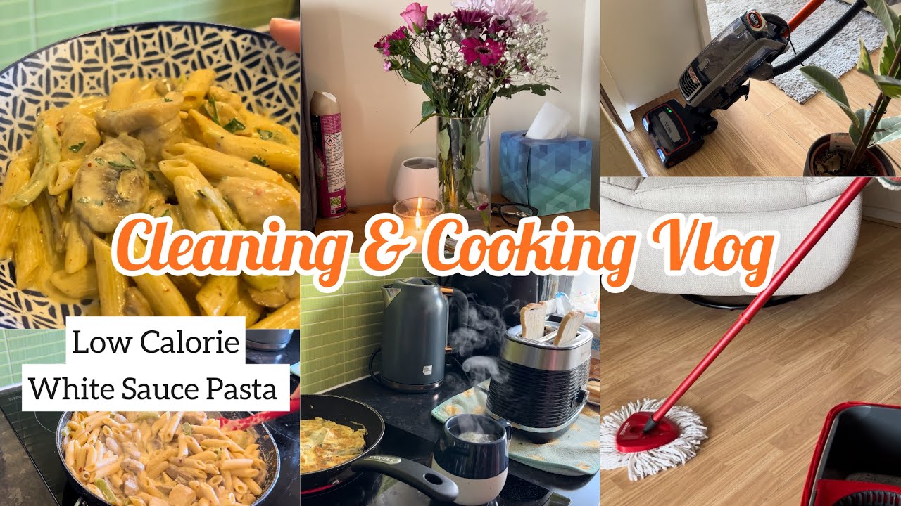 A Productive Summer Day 🌤️ | Low Calorie White Sauce Pasta Recipe