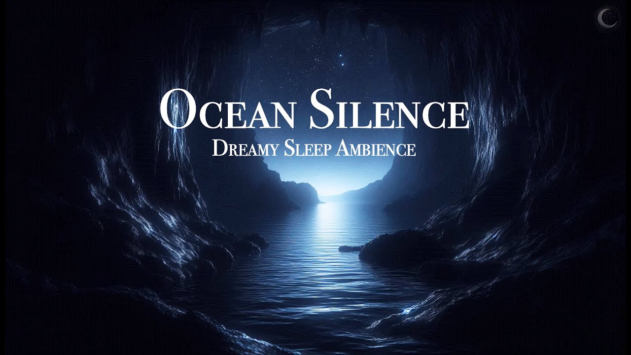 MENTAL STATIC FADES 🌊 Cave-Edge View of a Starless Night Sea • 4 Hours 528Hz Deep Ambient Sleep