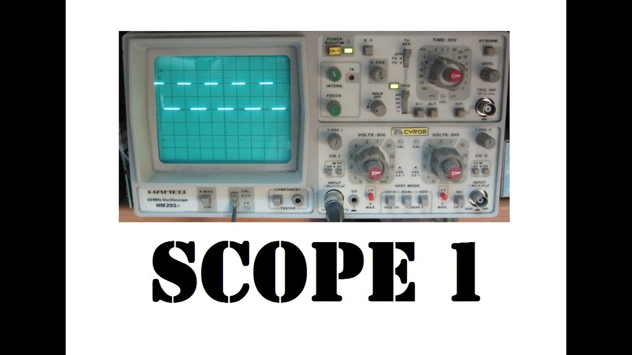 Cyrob : Oscillo Story 1 : Analogique de base...