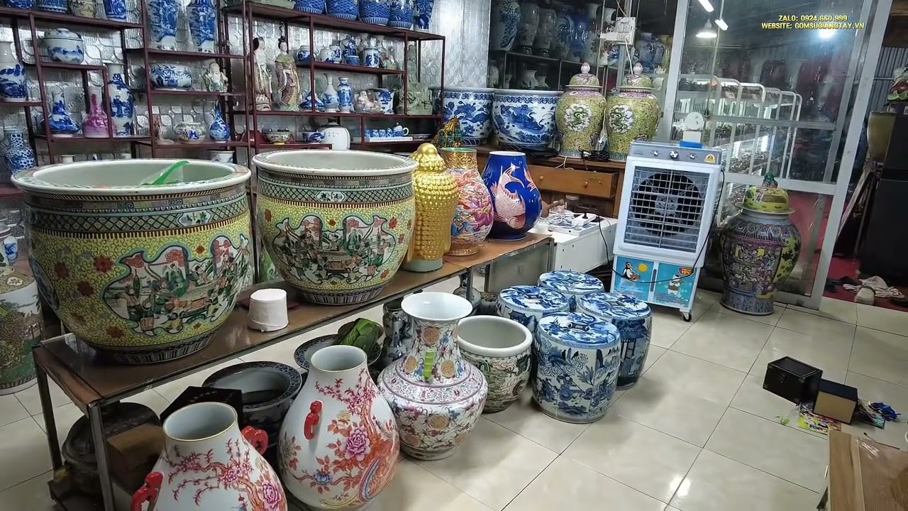 Khui Bức Tranh khủng Gốm Sứ Giang Tây Đẹp Mê Lòng Người