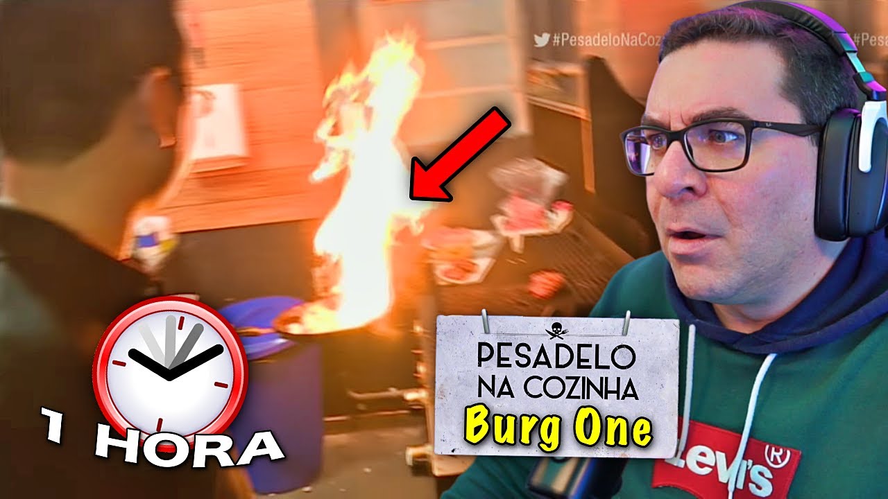 RIC REAGE A PESADELO NA COZINHA BR |  EP 8 - PT 2 | 1 HORA CADA HAMBURGUER