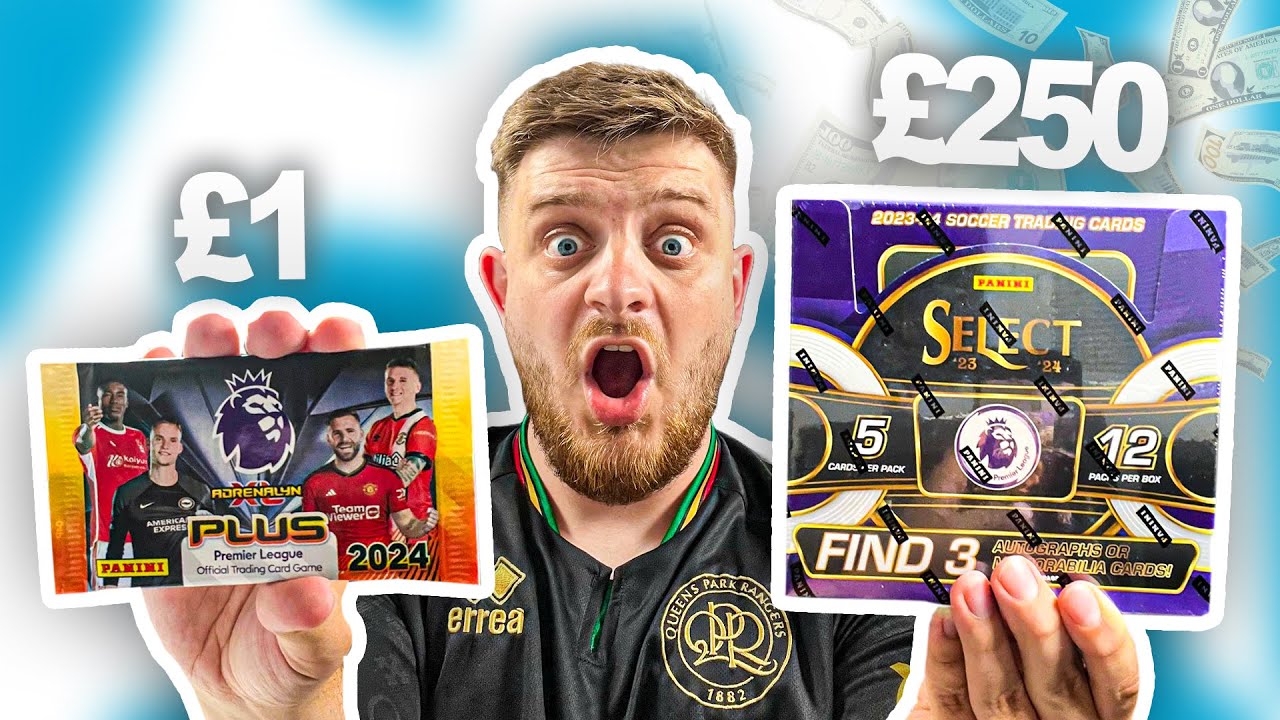 £1 vs £250 PACK OF PREMIER LEAGUE FOOTBALL CARDS!! (Which is BETTER?!)