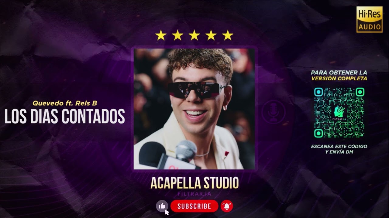 LOS DIAS CONTADOS - Quevedo ft. Rels B 🎙️ ACAPELLA STUDIO (Filtrar IA)