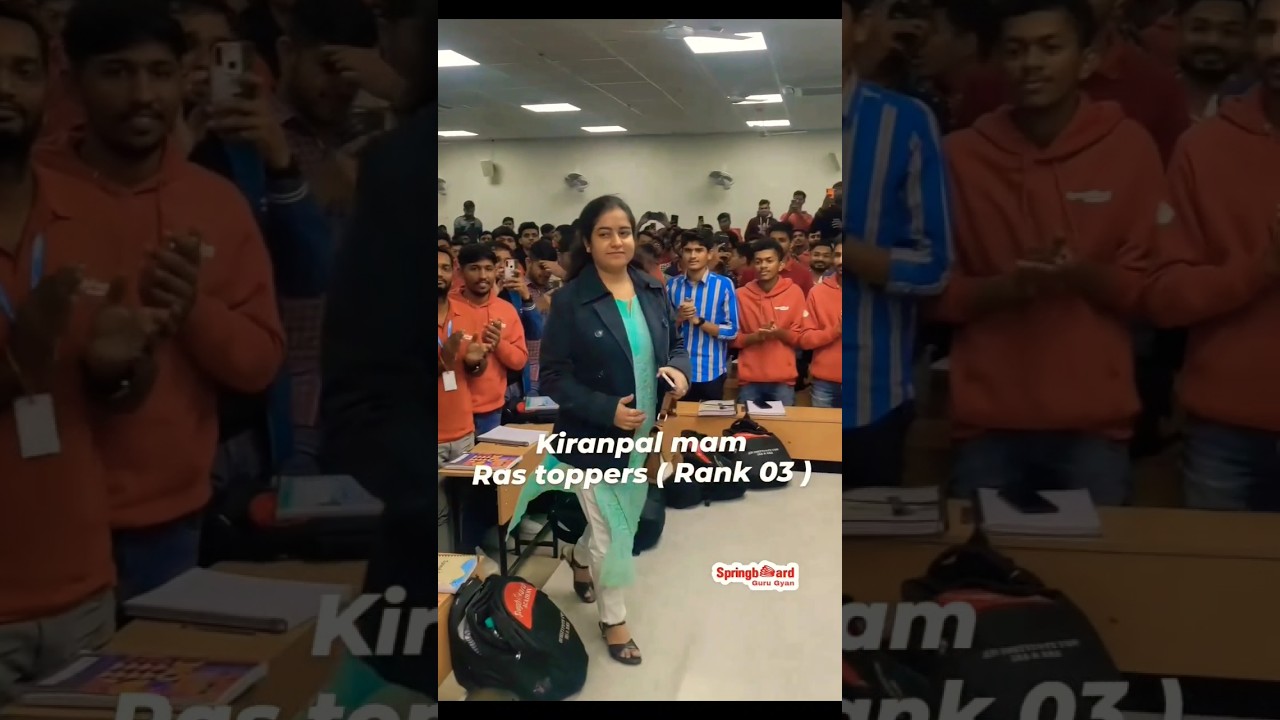 Kiranpal mam RAS TOPPER 💯🔥 #springboard #ras #rasmains #topper #motivation #viral #shortvideo