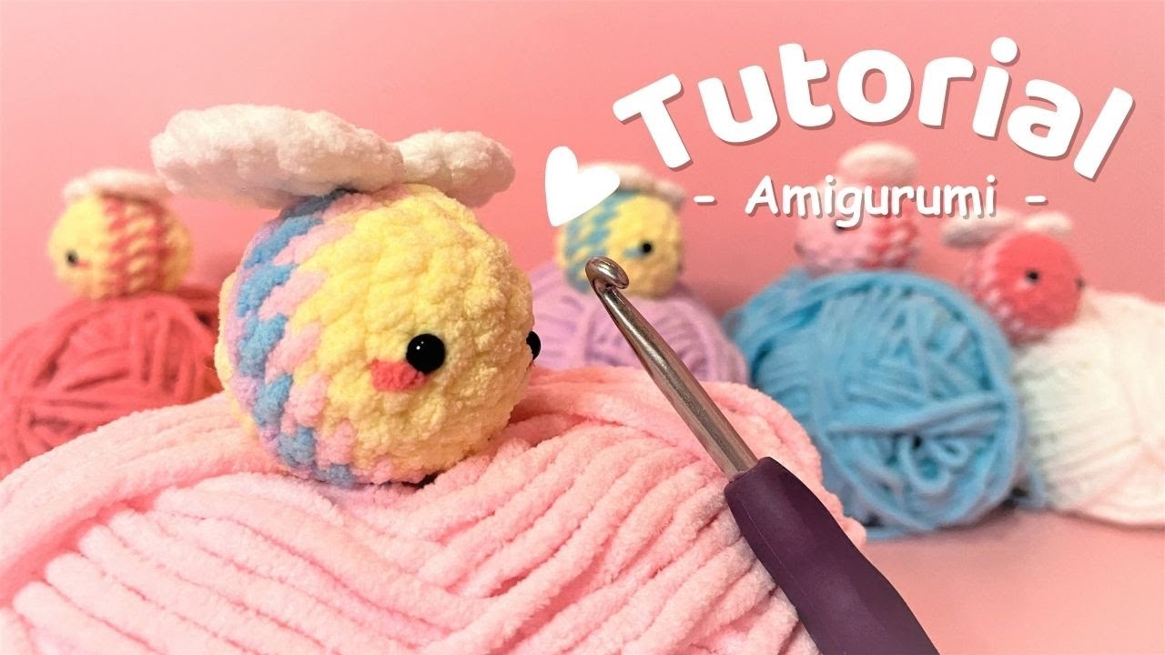 Как связать пчелку амигуруми крючком 🐝 | Пошаговое руководство | Бесплатная выкройка амигуруми