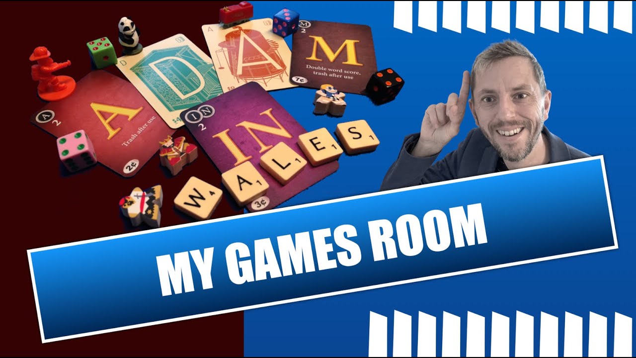 A self indulgent tour of my games room.... and all the weird and wonderful board games within.