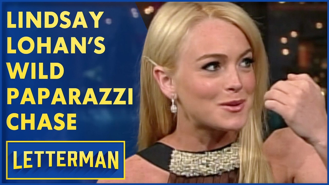 Lindsay Lohan Got Run Down By Paparazzi | David Letterman