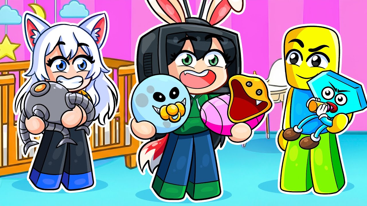 Adoptamos BEBES MONSTRUOS en ROBLOX! 😱 | sameeKG X MOMENTOS DIVERTIDOS