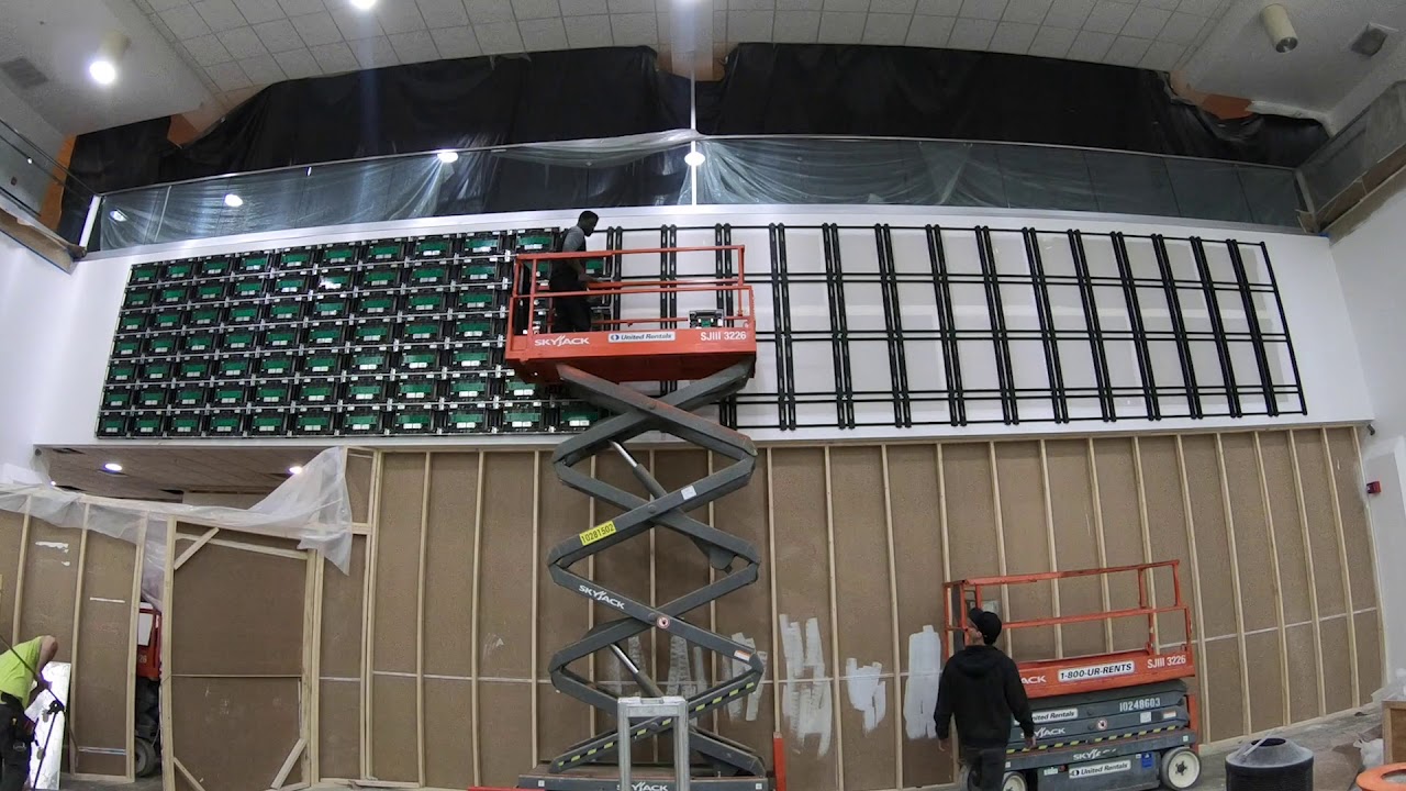 Transformation Church Absen LED Wall Install - Timelapse Video