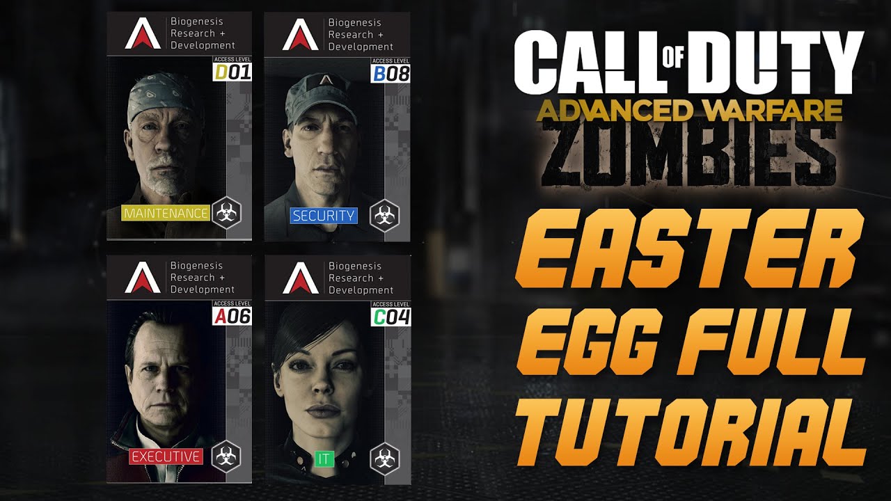 Call of Duty: Advanced Warfare - EXO ZOMBIES EASTER EGG TUTORIAL - ALL STEPS