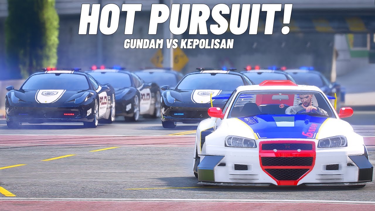 HOT PURSUIT  SKYLINE GUNDAM JARWO O'CONNER BIKIN TEGANG KEPOLISAN