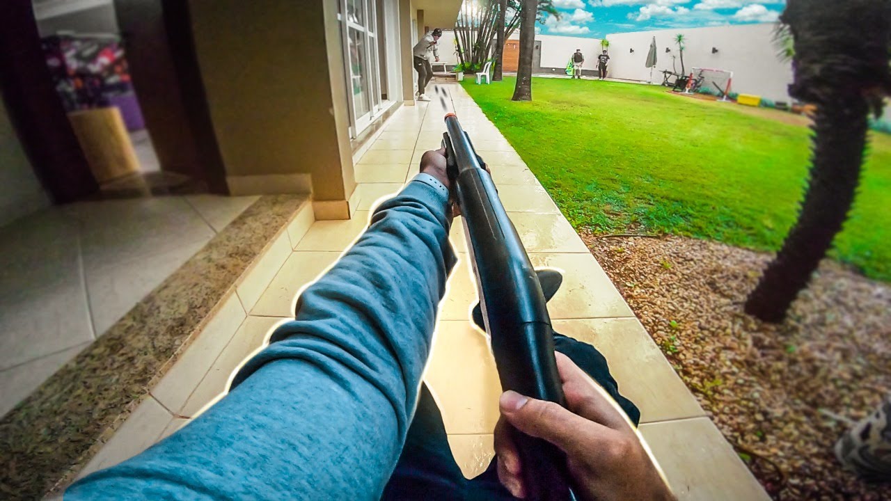 JOGAMOS AIRSOFT DENTRO DE CASA 😱