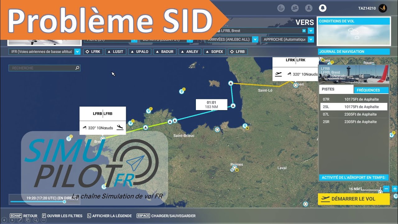 [FR] [MSFS2020] [IFR] Tuto problème SID import plan de vol Little Navmap
