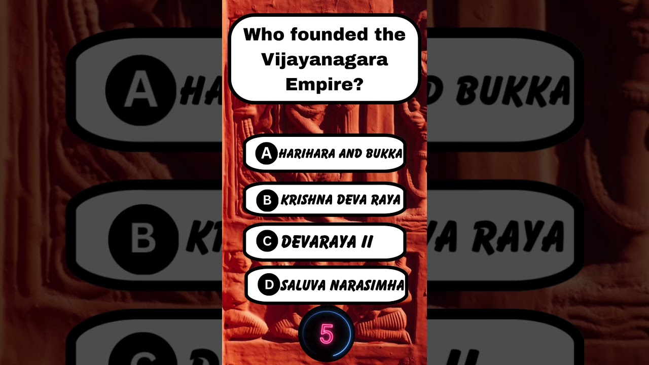 Who founded the Vijayanagara Empire? #shorts #vijayanagaraempire #youtubeshorts #ytshorts #youtube