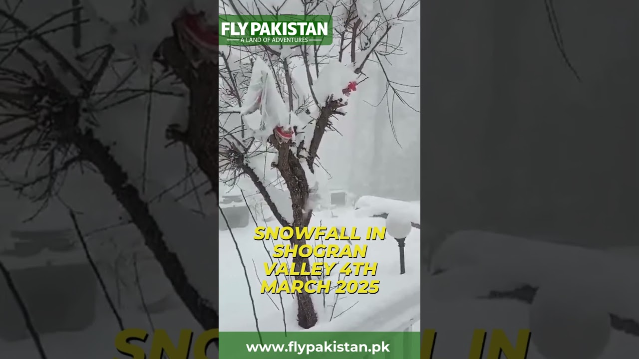 Snowfall in Shogran Valley 2025 | Breathtaking Winter Wonderland in Pakistan | Fly Pakistan